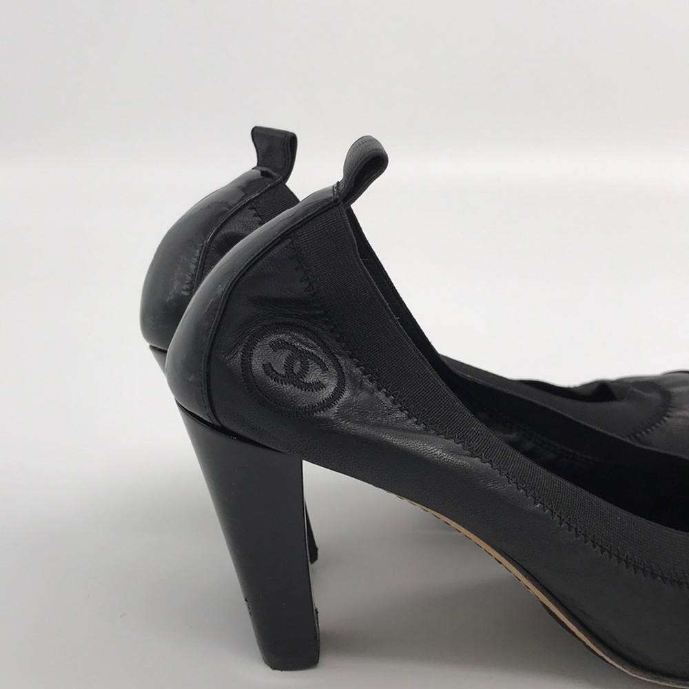 Chanel High Heel Shoes Size 40 Black